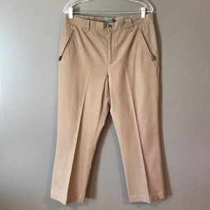 Ralph Lauren Tan/Brown Straight Leg Pants NWOT